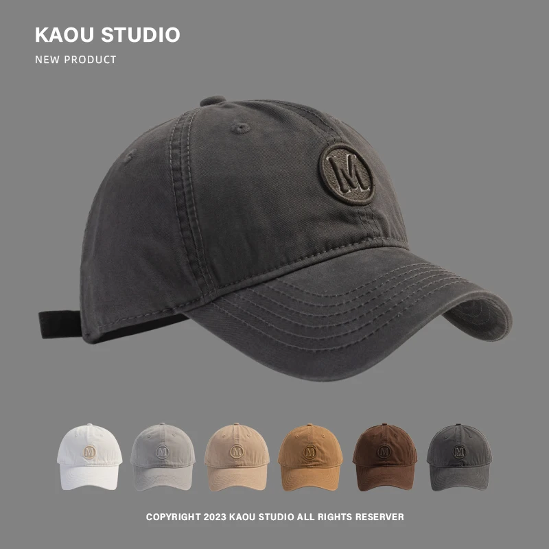 Men's Women's Embroidered Peaked Cap Quality Retro Easy Matching Dark Hat Spring and Autumn Big Head Circumference Baseball Cap
Men's Women's Embroidered Peaked Cap Quality Retro Easy Matching Dark Hat Spring and Autumn Big Head Circumference Baseball Cap