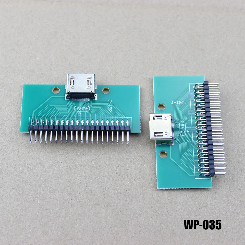 1pcs HDMI19PIN Test Board Four-Wire System A-Type Female Seat To 2.54MM Immersion Gold Process PCB Board 16X13.1 Adapter Board
1pcs HDMI19PIN Test Board Four-Wire System A-Type Female Seat To 2.54MM Immersion Gold Process PCB Board 16X13.1 Adapter Board