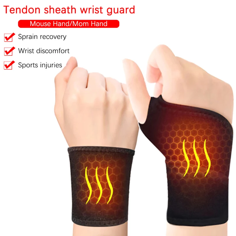 

1Pc Tourmaline Self-Heating Wrist Brace Sports Protection Wrist Belt Magnetic Therapy Pads Braces Wrist Brace Guard Protector