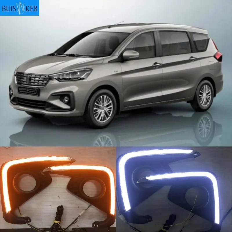Дневные ходовые огни для Suzuki Ertiga 2018 2019 DRL, 2 светодиодный т., противотуманные фары, налобный фонарь, желтый сигнал поворота
Дневные ходовые огни для Suzuki Ertiga 2018 2019 DRL, 2 светодиодный т., противотуманные фары, налобный фонарь, желтый сигнал поворота