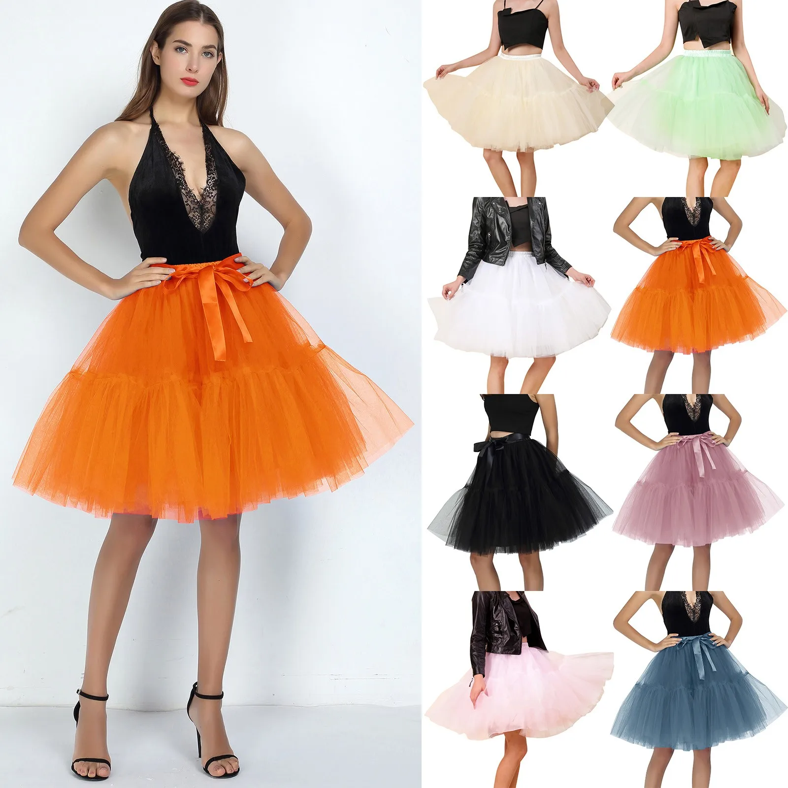 Layered Tulle Skirt Women 2024 Summer Ball Gown Midi Skirts Female High Waist Tutu Pleated Faldas Party Jupe With Bow
Layered Tulle Skirt Women 2024 Summer Ball Gown Midi Skirts Female High Waist Tutu Pleated Faldas Party Jupe With Bow