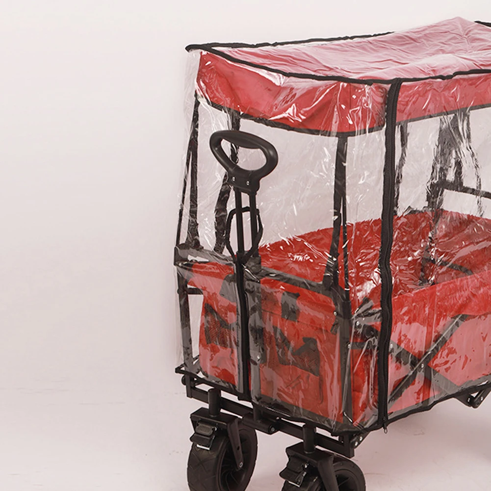 

PVC Rain Cover (no Cart) Camping Trolley Rain Covers Garden Picnic Wagon Stroller Carts Waterproof Cover Camping Accessories