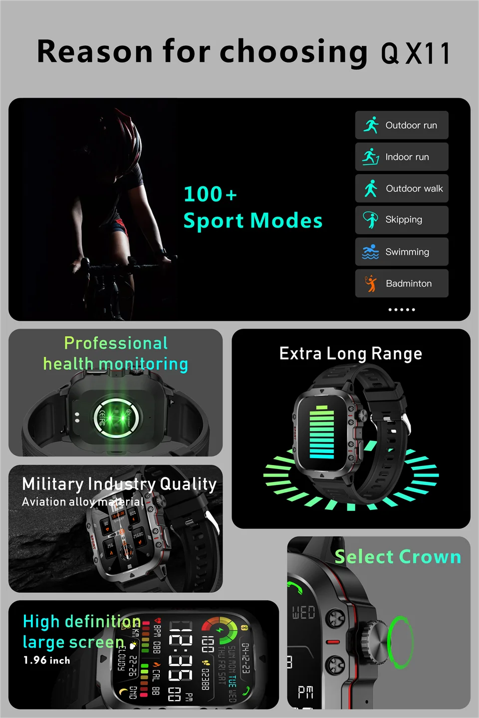 2026 New Rugged Military Smart Watches Men Bluetooth Call Health Monitoring AI Voice Sport Waterproof Smartwatch For Android Men 2026 New Rugged Military Smart Watches Men Bluetooth Call Health Monitoring AI Voice Sport Waterproof Smartwatch For Android Men