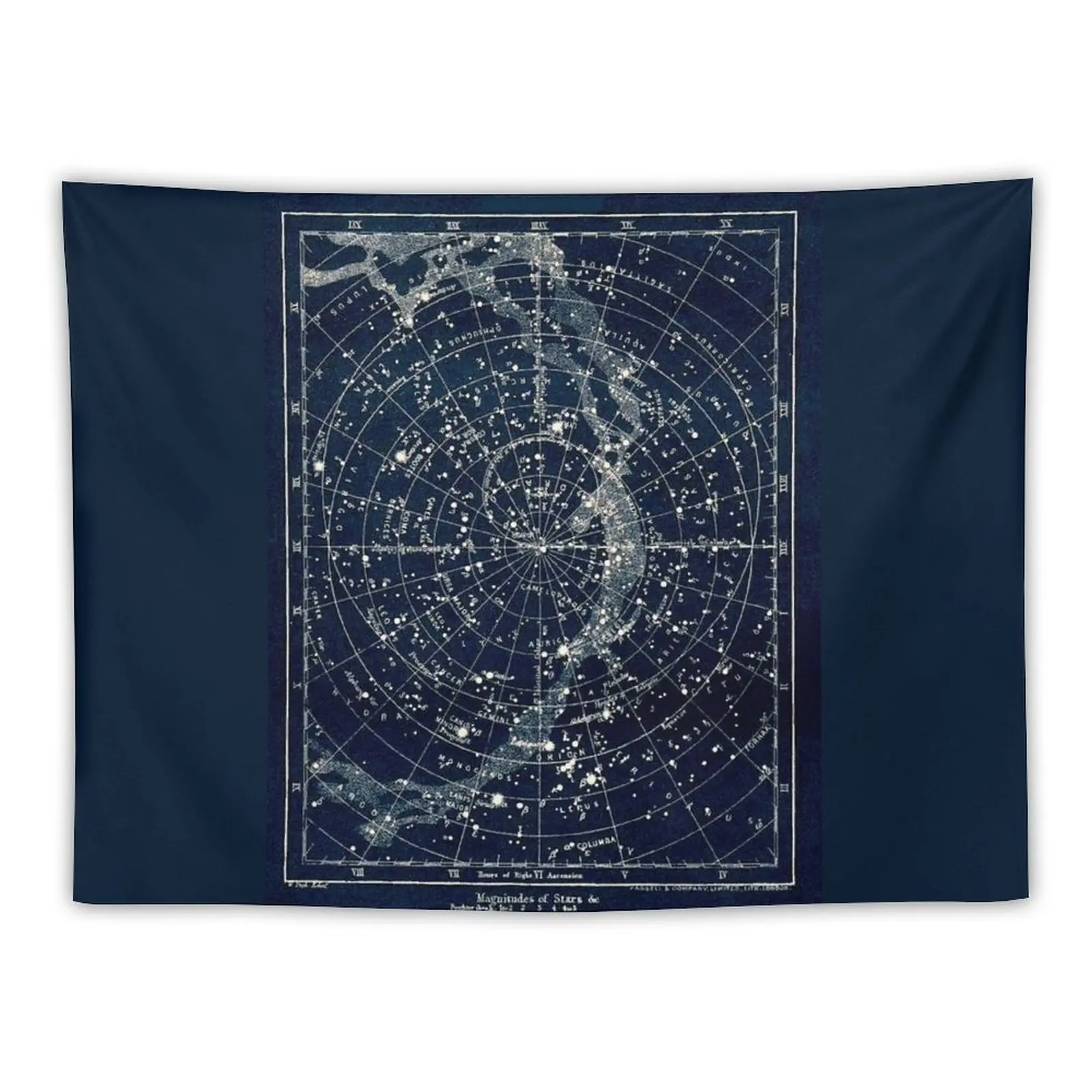 

THE STAR CONSTELLATIONS : Vintage 1900 Galaxy Print Tapestry Cute Decor Aesthetics For Room Wall Deco