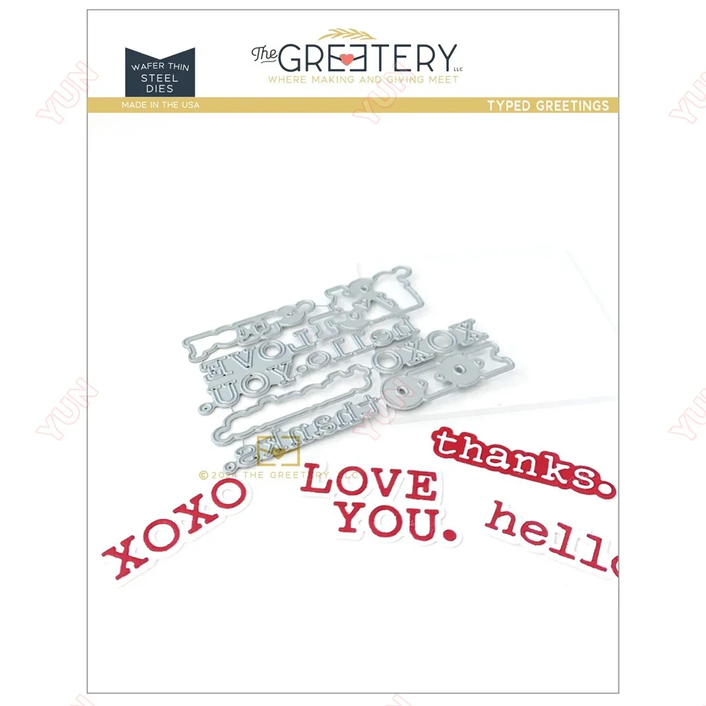 Typed Greetings Die Metal Cutting Dies DIY Scrapbook Envelope Diary Photo Album Paper Cards Decorative Craft Embossing Template
Typed Greetings Die Metal Cutting Dies DIY Scrapbook Envelope Diary Photo Album Paper Cards Decorative Craft Embossing Template