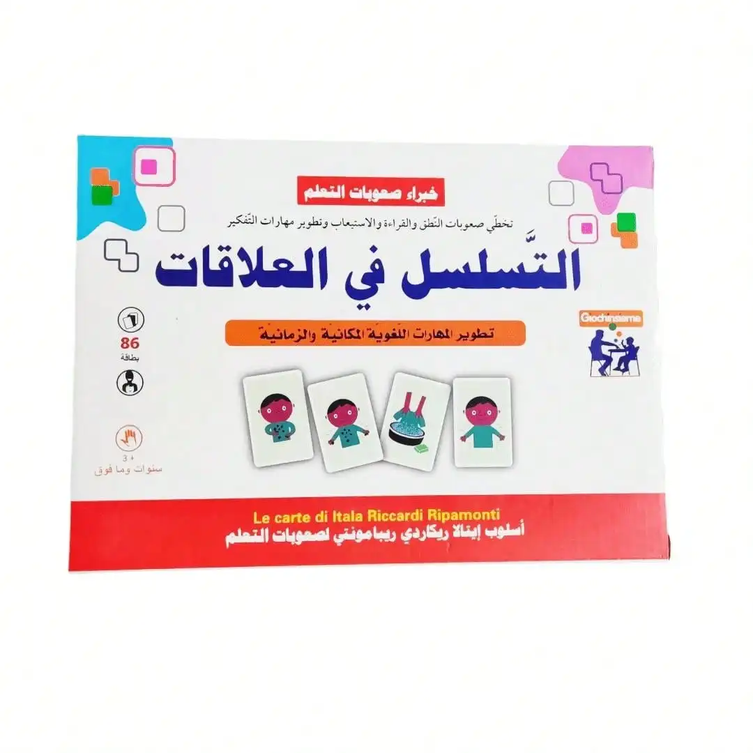 Relationship Sequencing Interactive board games and fun Arabic card games for holiday gifts, family gatherings and friends!
Relationship Sequencing Interactive board games and fun Arabic card games for holiday gifts, family gatherings and friends!