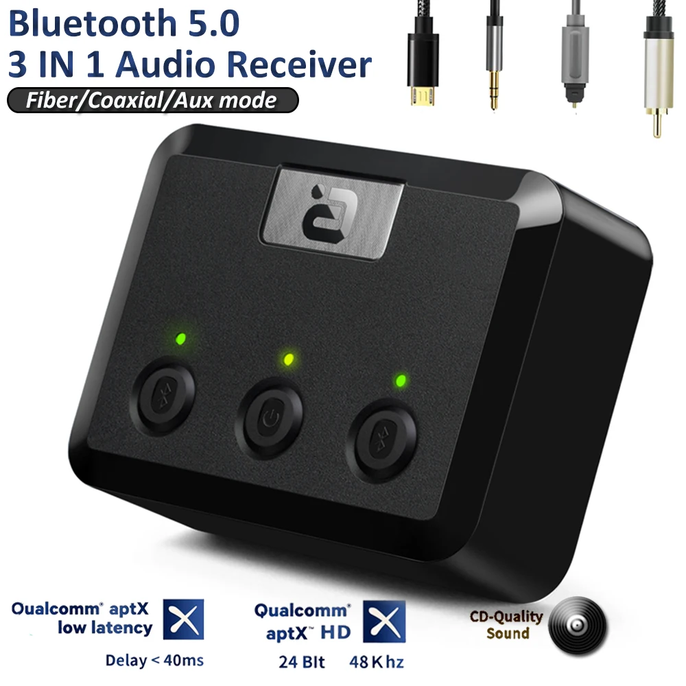 Optical Coaxial Wireless Bluetooth 5.0 HD Audio Receiver AptX HD 3.5mm Aux Bluetooth Receiver Adapter For Car TV Speakers
Optical Coaxial Wireless Bluetooth 5.0 HD Audio Receiver AptX HD 3.5mm Aux Bluetooth Receiver Adapter For Car TV Speakers