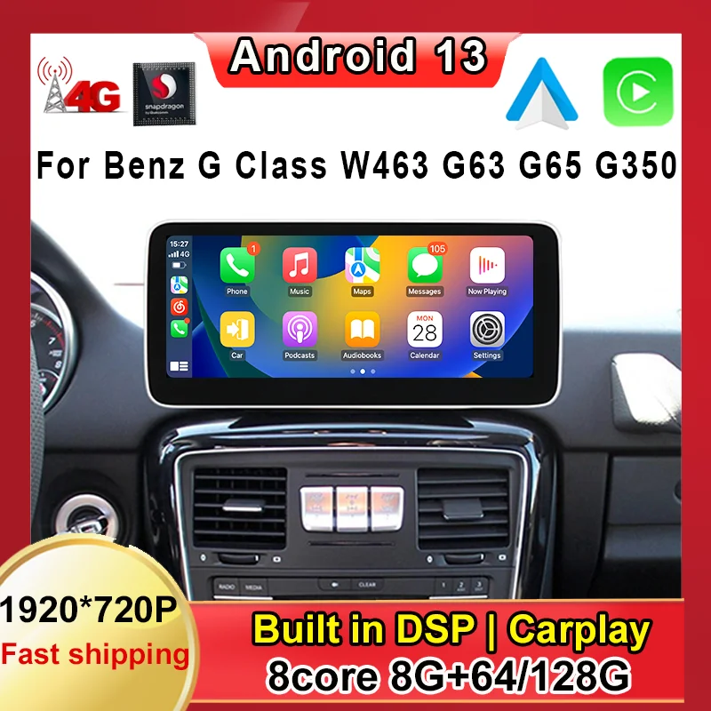 12,3 дюймовый Android 13 8Core 8 + 128G для Benz G класса W463 G63 G65 G350 G400 G500 2012-2019 навигация автомобильный видеоплеер Bluetooth 
12,3 дюймовый Android 13 8Core 8 + 128G для Benz G класса W463 G63 G65 G350 G400 G500 2012-2019 навигация автомобильный видеоплеер Bluetooth