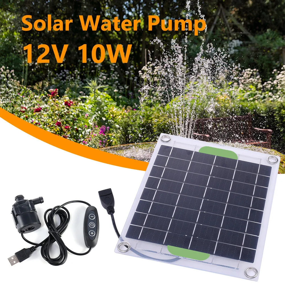12V10W Solar Panel Water Pump With Regulating Switch Mini Plate Fountain Swimming Pool Pump Switch Set Adjustable Water Volume
12V10W Solar Panel Water Pump With Regulating Switch Mini Plate Fountain Swimming Pool Pump Switch Set Adjustable Water Volume