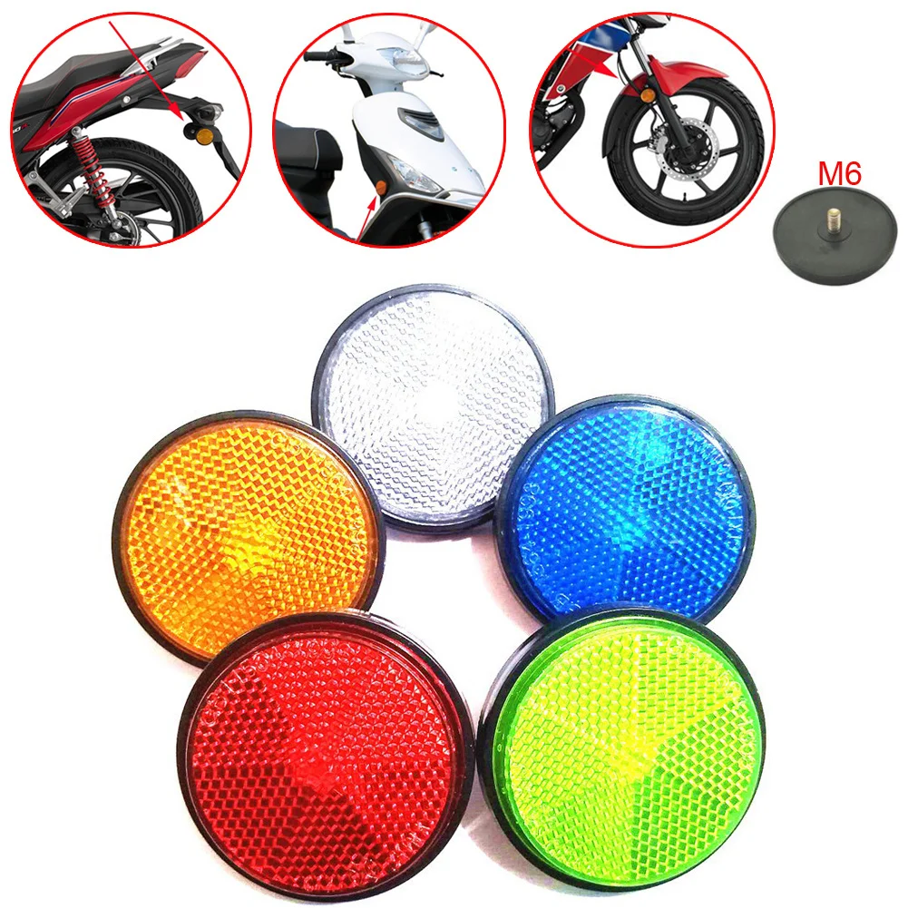 1PC Universal Motorcycle ATV Scooter Dirt Bikes Bicycle Circular Reflector Safety Reflector Refraction Light Accessories
1PC Universal Motorcycle ATV Scooter Dirt Bikes Bicycle Circular Reflector Safety Reflector Refraction Light Accessories