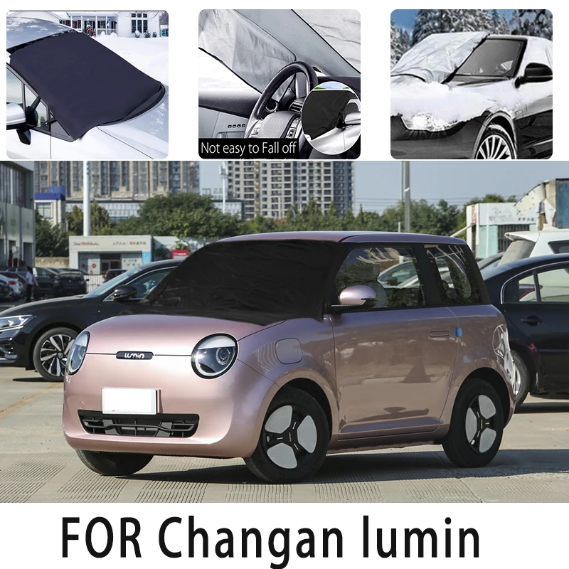 

Car snow cover front cover for Changan lumin snowprotection heat insulation Sunscreen wind Frost prevention car accessories