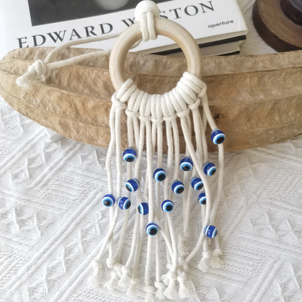 Turkish Evil Eye Macramé Wall Hanging - Protective Cotton Tapestry for Home 5 Se5839d39e8bd4b139160af9bc6ac081ci