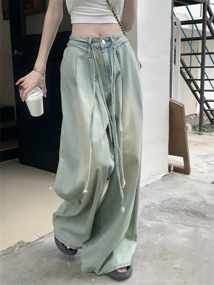 Alien Kitty Retro Jeans Women Lazy Style Summer Wide Leg Loose New Streetwear High Waist Casual Daily Mujer Denim Mopping Pants
Alien Kitty Retro Jeans Women Lazy Style Summer Wide Leg Loose New Streetwear High Waist Casual Daily Mujer Denim Mopping Pants