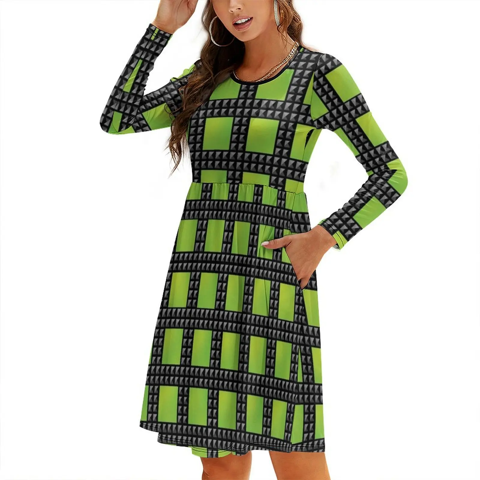 Anne Boleyn Repeating Pattern Round Neck Baggy Dress women's clothing korea stylish summer clothes for women Woman clothes
Anne Boleyn Repeating Pattern Round Neck Baggy Dress women's clothing korea stylish summer clothes for women Woman clothes