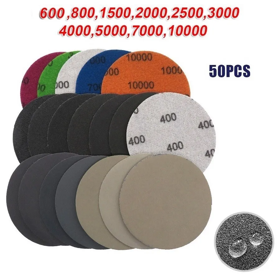 Get Ready for Exceptional Polishing with 50pcs Wet And Dry Sanding Discs Sandpaper Hook&Loop Pads Grit 600 10000
Get Ready for Exceptional Polishing with 50pcs Wet And Dry Sanding Discs Sandpaper Hook&Loop Pads Grit 600 10000