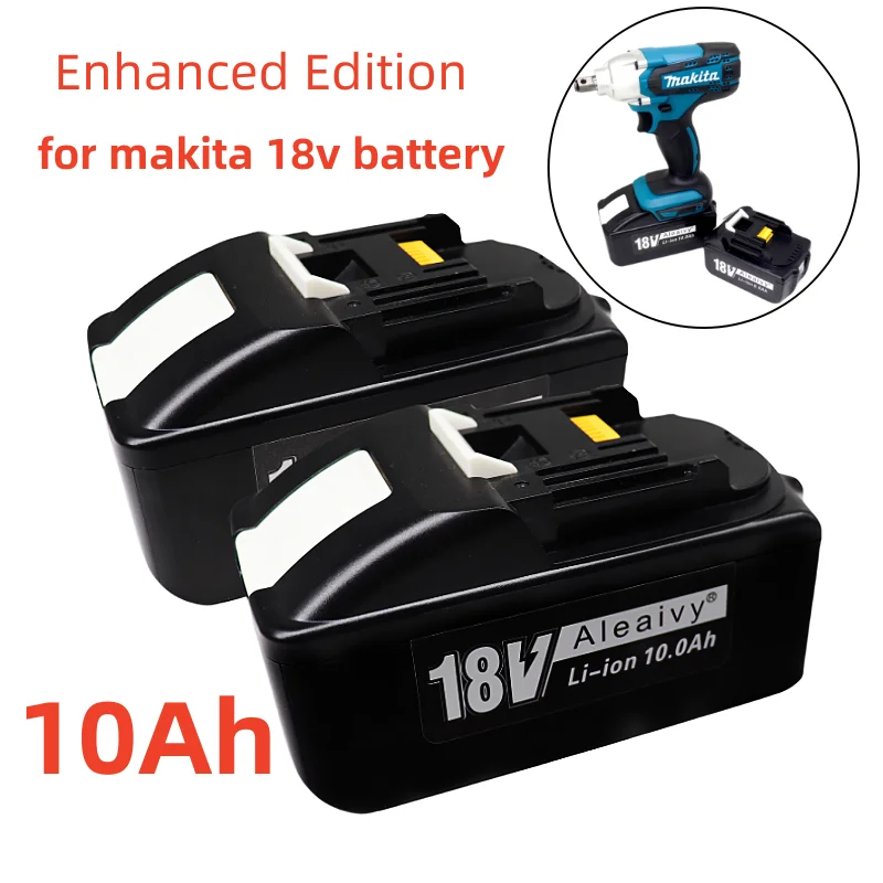 Replacement 18V Battery 10.0Ah 8.0Ah 21700 rechargeable Battery For Makita BL1850 BL1840 18Volt Cordless Power Tools Batteries
Replacement 18V Battery 10.0Ah 8.0Ah 21700 rechargeable Battery For Makita BL1850 BL1840 18Volt Cordless Power Tools Batteries