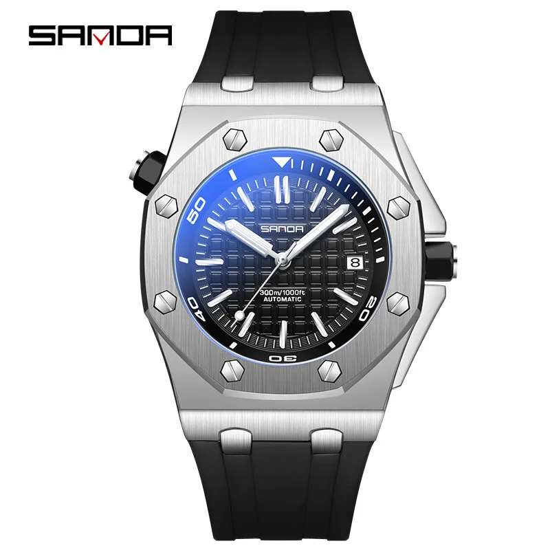 

Sanda new products selling 7031 men's automatic mechanical movement quartz watch fashion sports men's watches wholesal