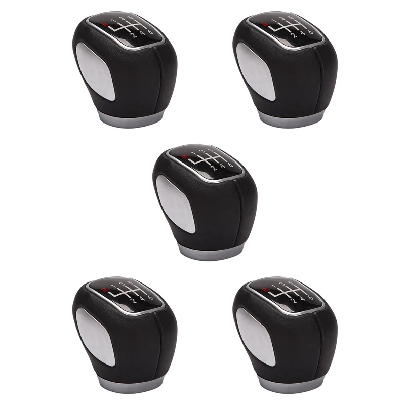 

5X 6 Speed Manual Gear Shift Knob Shifter Lever Head For Chevrolet Cruze 2011-2012