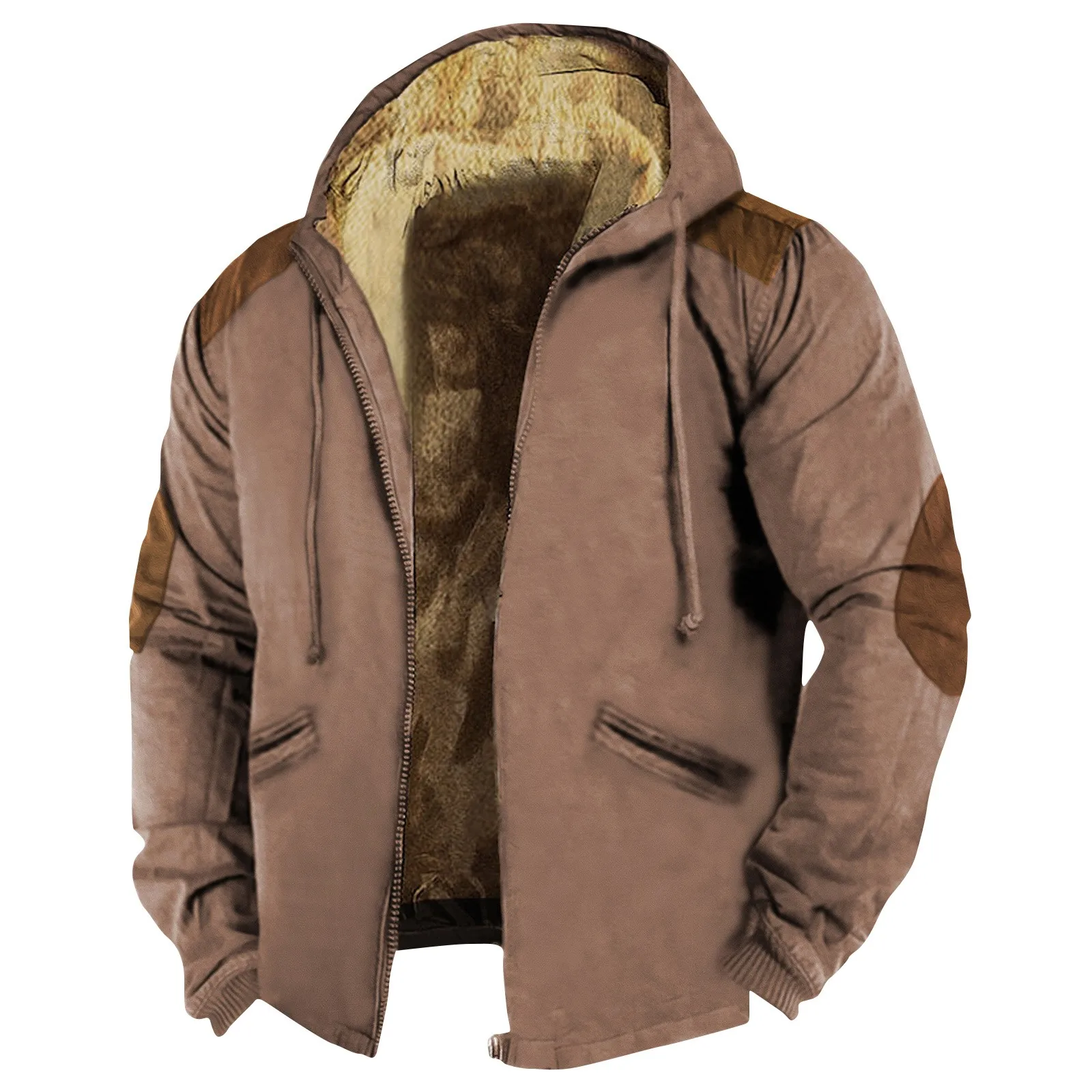 

Куртка с длинным рукавом, толстовка с капюшоном на молнии с цветными блоками, лыжная одежда, мужское пальто, новинка 2023, зимние и осенние утепленные толстовки, наряды