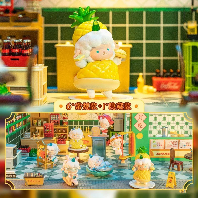 

TOPTOY Rolling Sheep Food Street Series Blind Box Toys Surprise Box Cute Anime Action Figure Kawaii Model Girls Gift Mystery Box