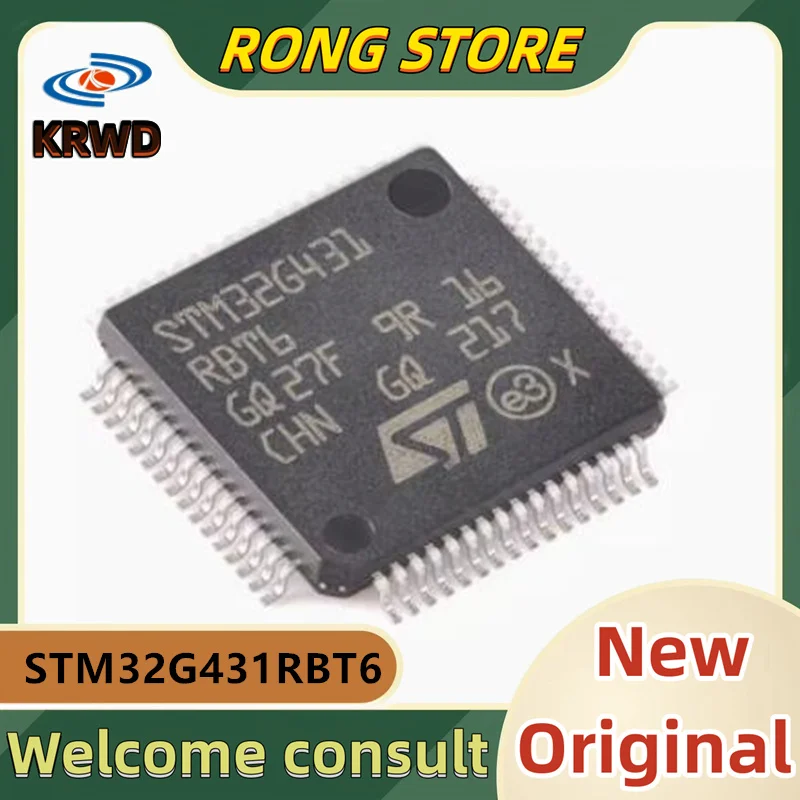 

Новая и оригинальная микросхема STM32G431 RBT6, 5 шт., микроконтроллер STM32G431RBT6 STM32G431 LQFP-64, 32-бит