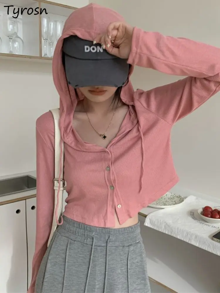Hooded Jackets Women Cropped Sexy Cozy Slim Retro Simple All-match Daily Korean Style Casual Popular Pure Tender Preppy Spring
Hooded Jackets Women Cropped Sexy Cozy Slim Retro Simple All-match Daily Korean Style Casual Popular Pure Tender Preppy Spring
