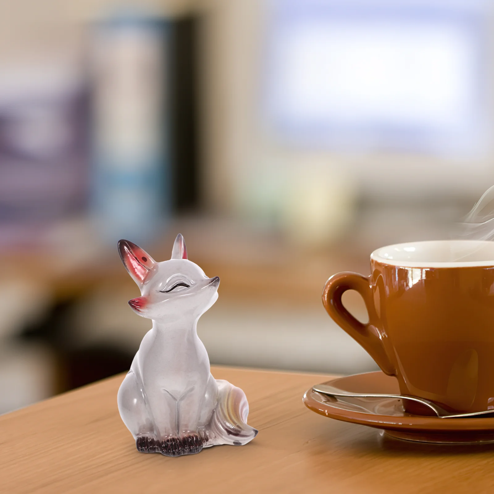 Decor Tea Ceremony Pet Ornaments Tabletop Fox Figurine Vintage Fox-shape Statue Boutique Cartoon Resin Craft
Decor Tea Ceremony Pet Ornaments Tabletop Fox Figurine Vintage Fox-shape Statue Boutique Cartoon Resin Craft