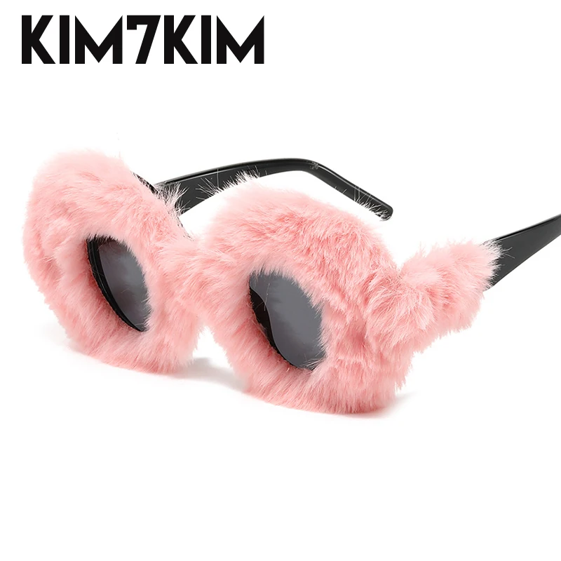 New Y2K Punk Soft Fur Velvet Sunglasses Women 2024 Fashion Round Sun Glasses Female Handmade Plush Sunglass lentes de sol mujer
New Y2K Punk Soft Fur Velvet Sunglasses Women 2024 Fashion Round Sun Glasses Female Handmade Plush Sunglass lentes de sol mujer