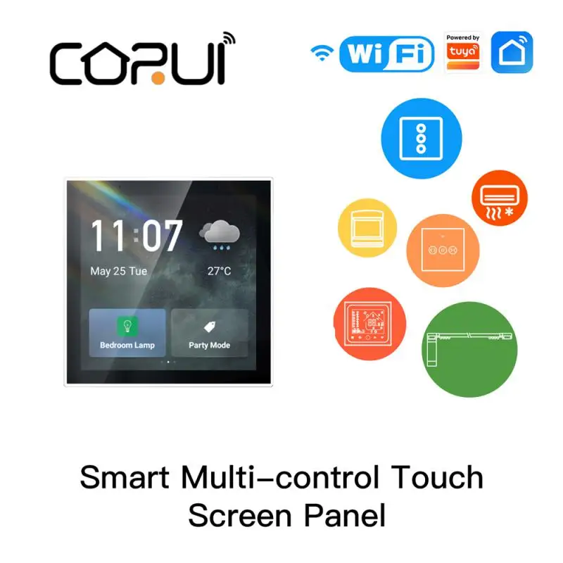 CORUI Tuya 4 Inch WIFI Screen Control Panel Smart Home Multi-functional Touch Wall Central Control Intelligent Scenes Devices
CORUI Tuya 4 Inch WIFI Screen Control Panel Smart Home Multi-functional Touch Wall Central Control Intelligent Scenes Devices