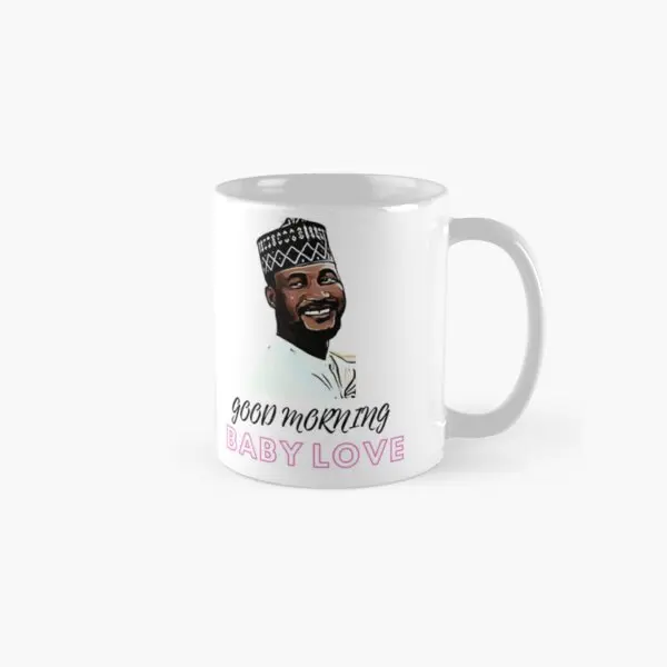 

Good Morning Babylove Usman 90 Day Fia Mug Gifts Tea Printed Cup Handle Round Image Drinkware Coffee Photo Simple Picture