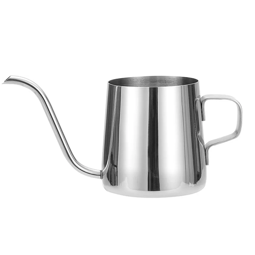 250 350ml Control Tea Milk Insulation Coffee Kettle Kettle Spout Pots 304 Stainless Steel Gooseneck Hand Drip Coffee
250 350ml Control Tea Milk Insulation Coffee Kettle Kettle Spout Pots 304 Stainless Steel Gooseneck Hand Drip Coffee