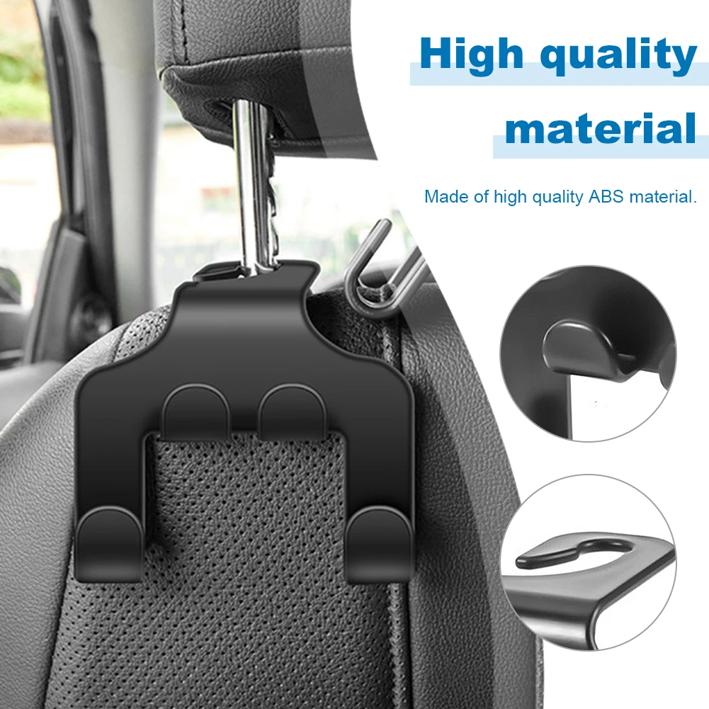 Multifunctional Car Seat Back Hook Double-Head Phone Hanger Car Headrest Hook Phone Holder Headrest Hanging Auto Interior Parts Multifunctional Car Seat Back Hook Double-Head Phone Hanger Car Headrest Hook Phone Holder Headrest Hanging Auto Interior Parts