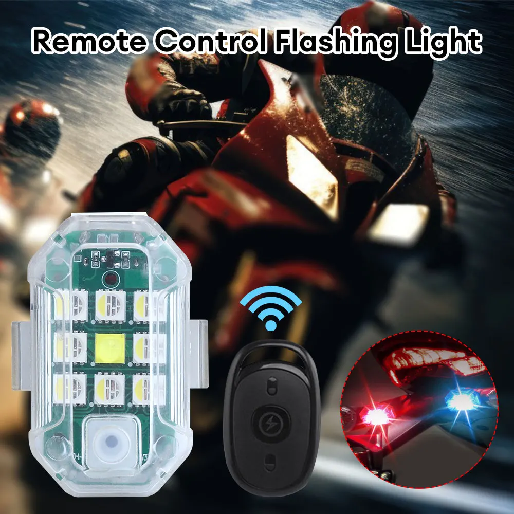 Motorcycle Lights Drone Strobe Light 7 Colors USB LED Flashing Light Remote Control Warning Lights for Aircraft Airplane Bike
Motorcycle Lights Drone Strobe Light 7 Colors USB LED Flashing Light Remote Control Warning Lights for Aircraft Airplane Bike