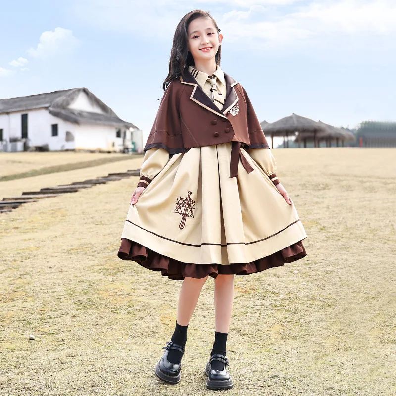 Girls Dresses Lolita 2023 New Spring And Autumn Big Boys College Style Princess Dress Girls Suit Skirt Vestidos Vestido Robe
Girls Dresses Lolita 2023 New Spring And Autumn Big Boys College Style Princess Dress Girls Suit Skirt Vestidos Vestido Robe