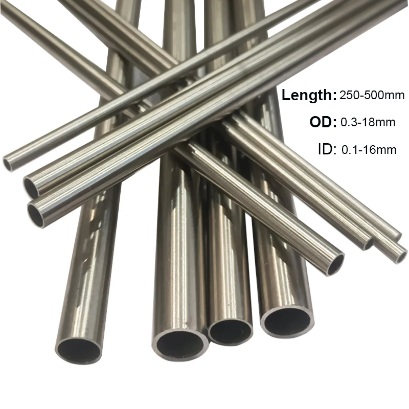 

304 Stainless Steel Round Capillary Seamless Straight Tube 4x2mm 8x6mm 13x11mm 14x12mm 10x8mm 16x14mm18x16mm 250mm/500mm Long