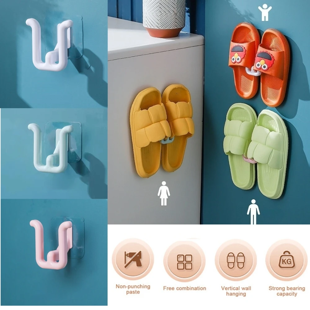 Bathroom Slipper Shelf Shoe Hanger Toilet Drainage Rack Wall Mounted Storage Shoe Drying Rack Self-Adhesive Simple Slipper Hook
Bathroom Slipper Shelf Shoe Hanger Toilet Drainage Rack Wall Mounted Storage Shoe Drying Rack Self-Adhesive Simple Slipper Hook