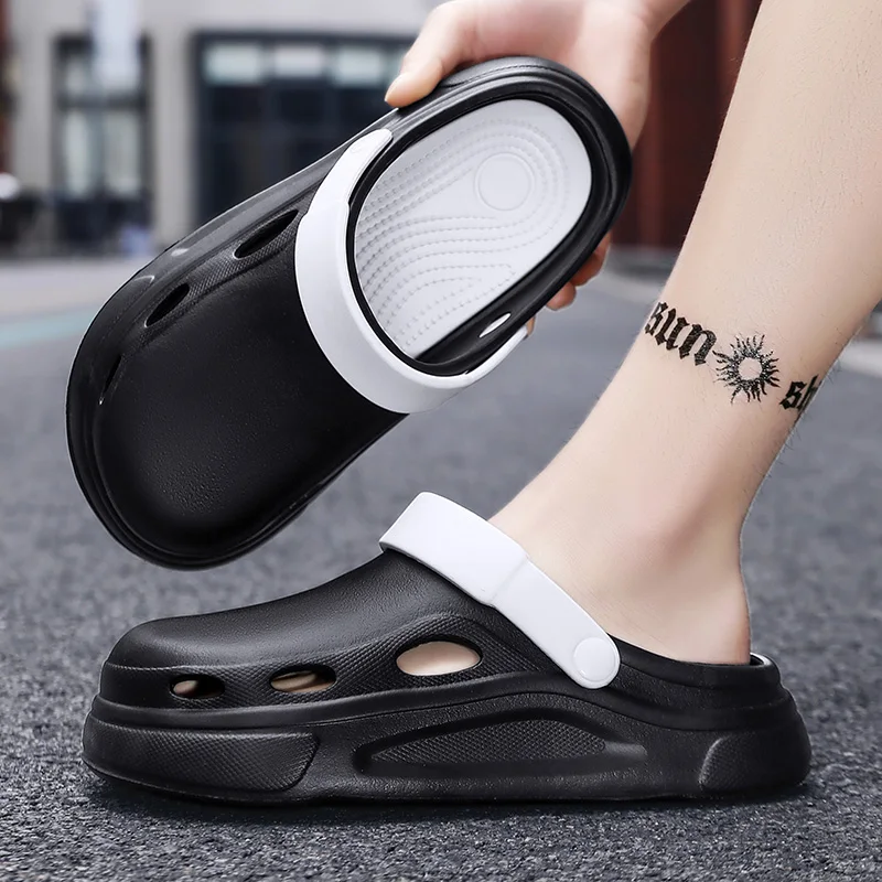 Summer Men Slippers Platform Outdoor Breathable Sandals Clogs Beach Slippers Flip Flops Soft Bottom Slides Casual Shoes 40-45
Summer Men Slippers Platform Outdoor Breathable Sandals Clogs Beach Slippers Flip Flops Soft Bottom Slides Casual Shoes 40-45