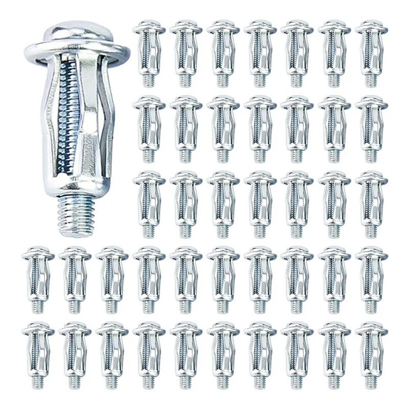 80 PCS Silver Steel Petal Nuts With Expansion Anchors For Thin Panel Installation 0.79 Inches In Length
80 PCS Silver Steel Petal Nuts With Expansion Anchors For Thin Panel Installation 0.79 Inches In Length