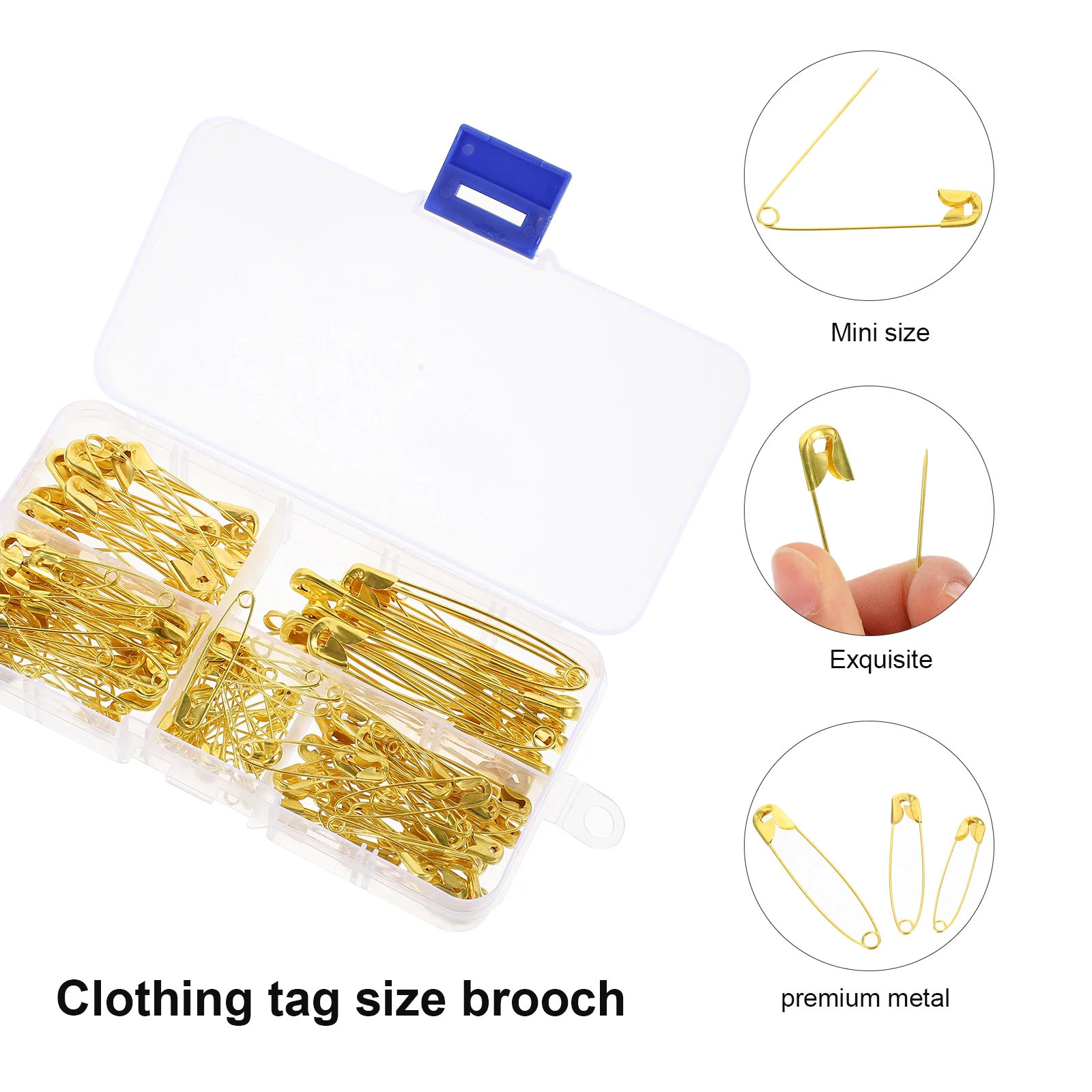 150 Pcs Safety Pin Jewlery Fastener Mini Multi-function for DIY Alloy Hanging Tag Convenient Crafts Small Practical
150 Pcs Safety Pin Jewlery Fastener Mini Multi-function for DIY Alloy Hanging Tag Convenient Crafts Small Practical