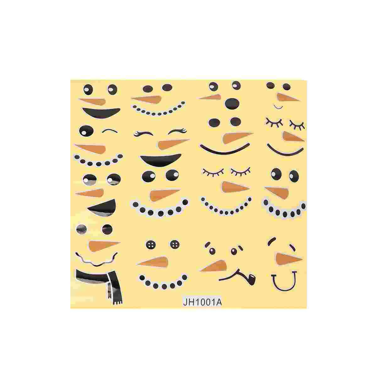 1 Sheet Snowman Faces Stickers Christmas Wall Decals Snowman Faces Decals Snowman for Refrigerator Wall Window Cling Decals|
1 Sheet Snowman Faces Stickers Christmas Wall Decals Snowman Faces Decals Snowman for Refrigerator Wall Window Cling Decals|