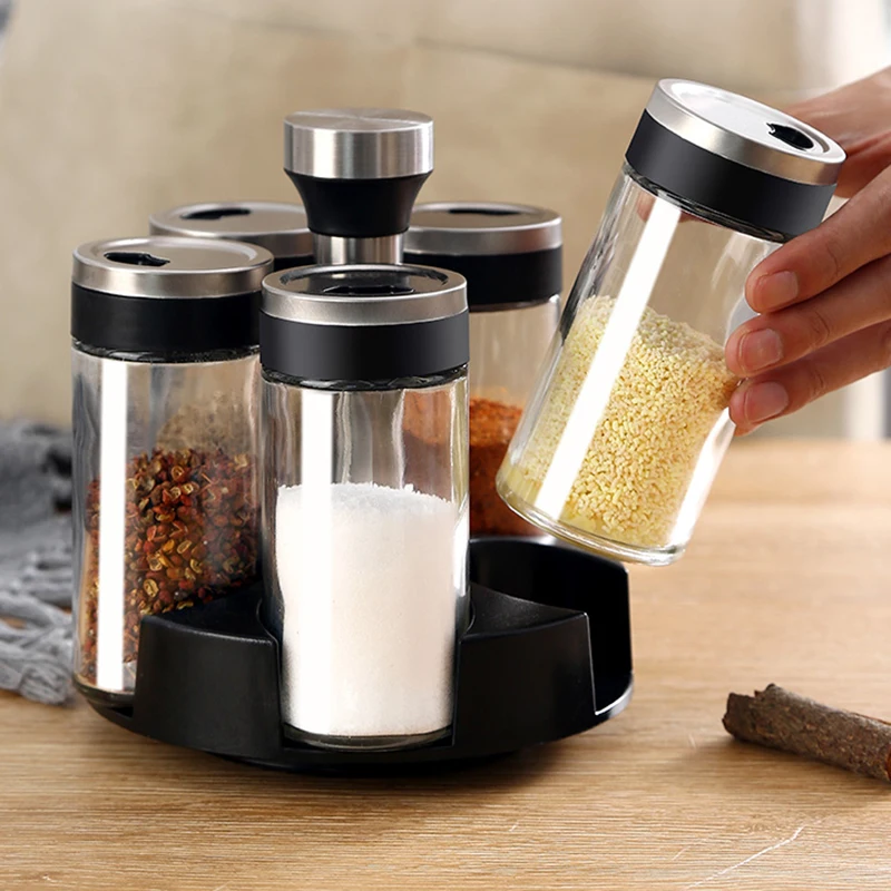 Glass Set Spice Organizer Creative Seasoning Storage Box Kitchen Spice Bottles Salt and Pepper Azucarero Kitchen Tools DI50TWG
Glass Set Spice Organizer Creative Seasoning Storage Box Kitchen Spice Bottles Salt and Pepper Azucarero Kitchen Tools DI50TWG