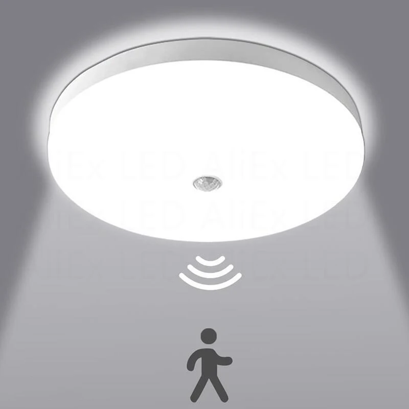 

LED Ceiling Lights PIR Motion Sensor Smart Home Lighting 18W 24W 36W 50W Ceiling Lamp For Room Hallways Corridor 220-240V