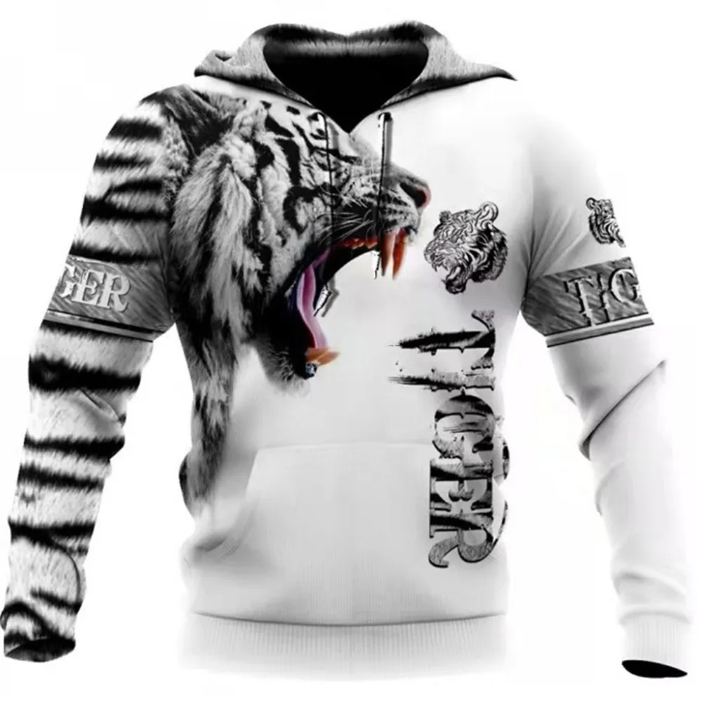 Fashion Spring Autumn Animal Hoodies White Tiger Skin 3D All Over Printed Men's Sweatshirts Unisex Pullover Casual Jacket 6XL
Fashion Spring Autumn Animal Hoodies White Tiger Skin 3D All Over Printed Men's Sweatshirts Unisex Pullover Casual Jacket 6XL