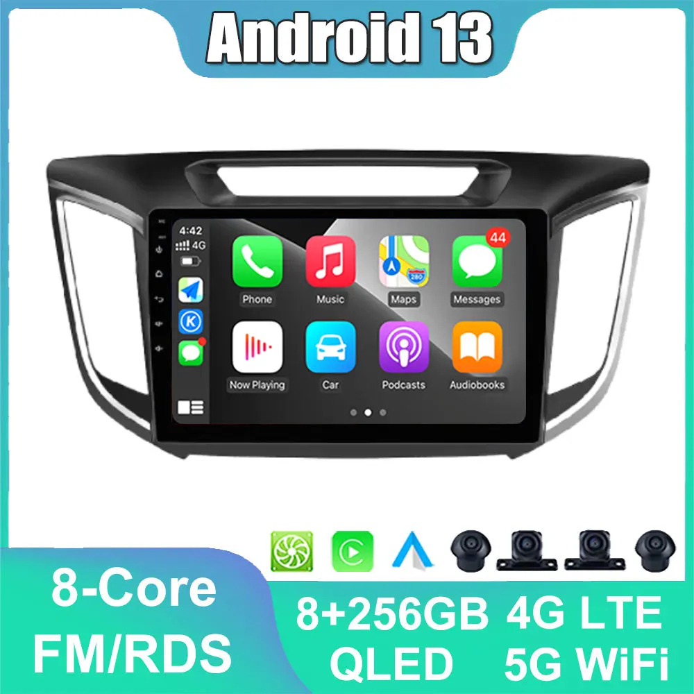 Для Hyundai Creta ix25 2015-2019 Android 13 беспроводной Carplay 8 ГБ ОЗУ 128 Гб ПЗУ автомобильный радиоприемник стерео мультимедийный плеер GPS навигация
Для Hyundai Creta ix25 2015-2019 Android 13 беспроводной Carplay 8 ГБ ОЗУ 128 Гб ПЗУ автомобильный радиоприемник стерео мультимедийный плеер GPS навигация