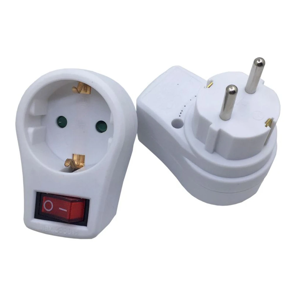 

Socket Supplies Socket Outlet Conversion Plug European Type Flame Retardant PP Power Tool With Switch 250V 16A Switches Sockets