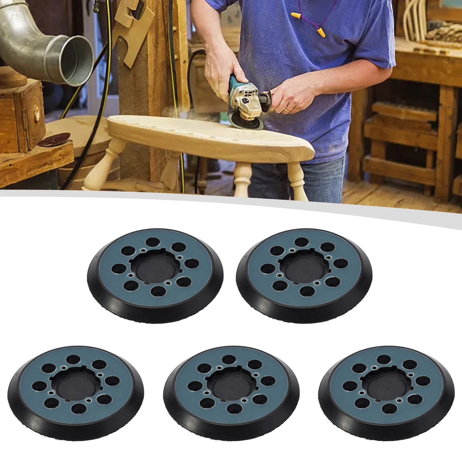 5PCS 5Inch 125mm 8-Hole Hook&Loop Sanding Pad Backing Pads For DWE6423 Sander Backing Pad Power Tools Accessories
5PCS 5Inch 125mm 8-Hole Hook&Loop Sanding Pad Backing Pads For DWE6423 Sander Backing Pad Power Tools Accessories