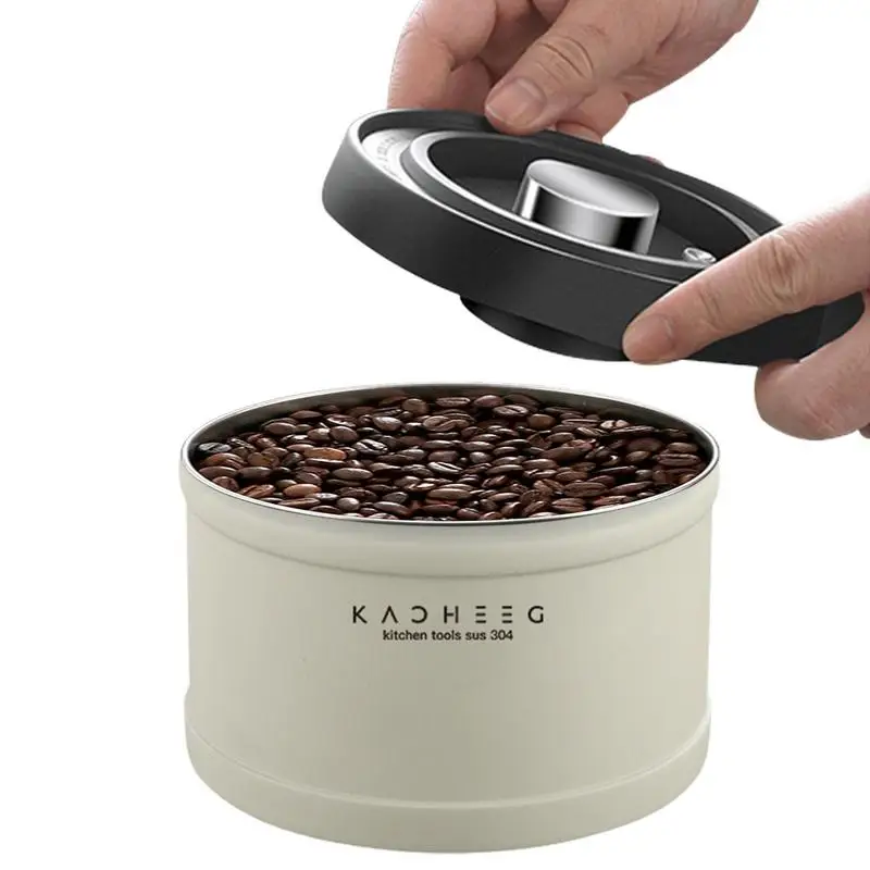 

Кофейная канистра с вакуумным насосом, портативная герметичная кофейная банка, многоцелевой контейнер для хранения кофейных зерен, домашние аксессуары