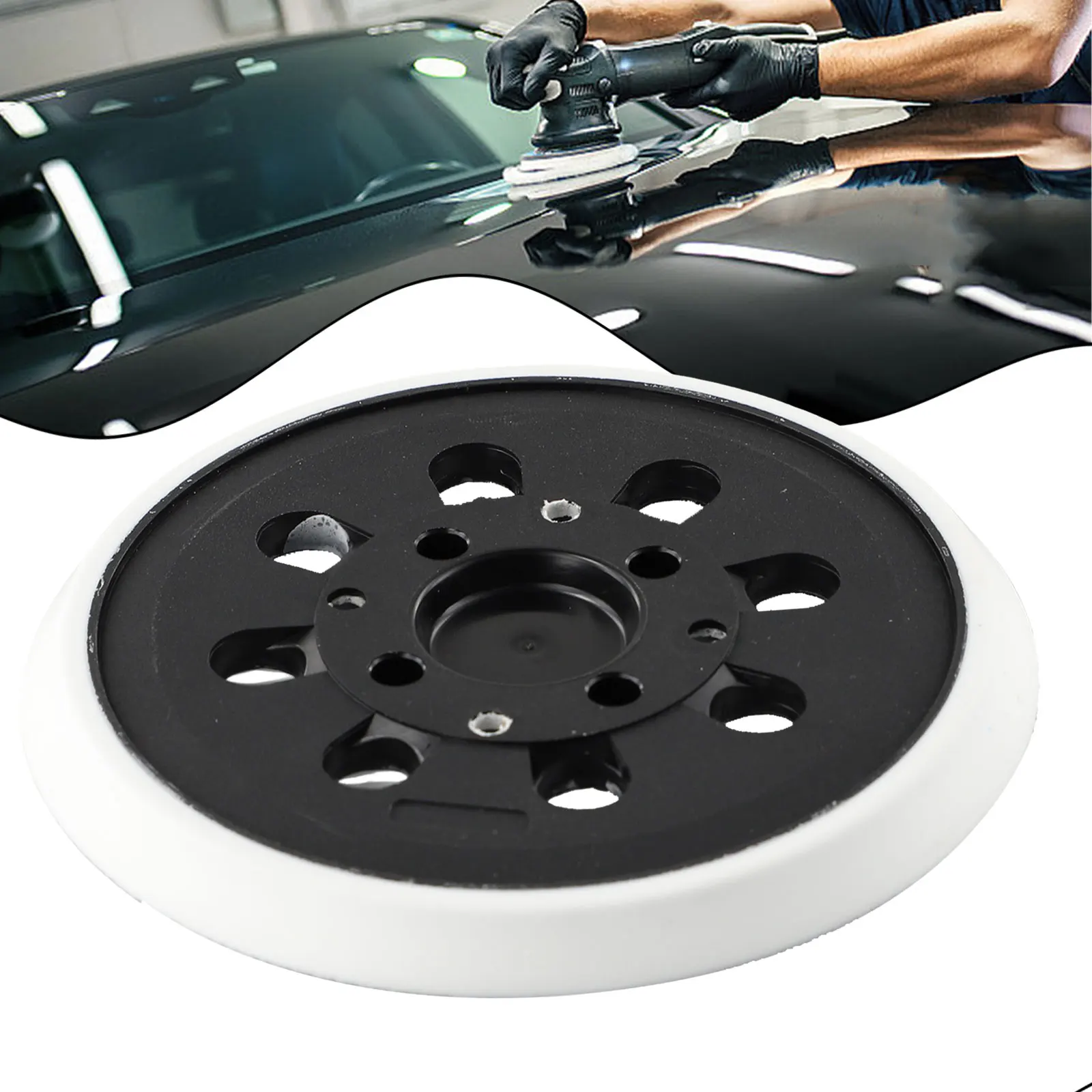 High Quality Backing Pad Power Tool 1pc Replacement Sanding Pad 5 Inch/125mm 8 Holes Accessories Hook And Loop
High Quality Backing Pad Power Tool 1pc Replacement Sanding Pad 5 Inch/125mm 8 Holes Accessories Hook And Loop