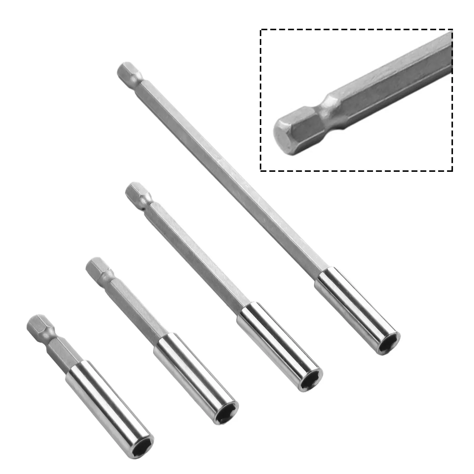 4pcs Screw Bits Extension Rod Quick Change Bit 1/4 Inch Shank Screwdriver Tip Holder Extension Bit Set 60/75/100/150mm
4pcs Screw Bits Extension Rod Quick Change Bit 1/4 Inch Shank Screwdriver Tip Holder Extension Bit Set 60/75/100/150mm