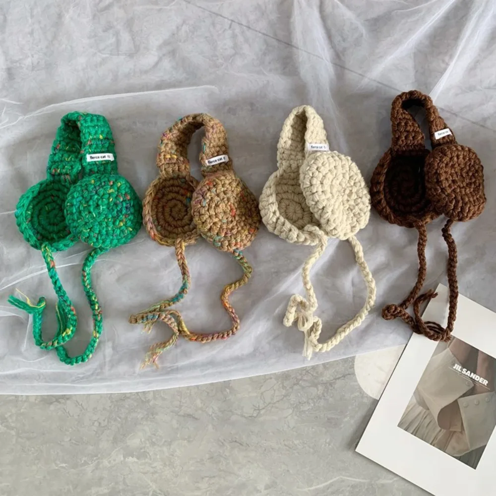Drawstring Knitted Earmuffs Warm Handmade Ear Protection Ear Protector Hairball Retro Warm Earmuffs Unisex
Drawstring Knitted Earmuffs Warm Handmade Ear Protection Ear Protector Hairball Retro Warm Earmuffs Unisex